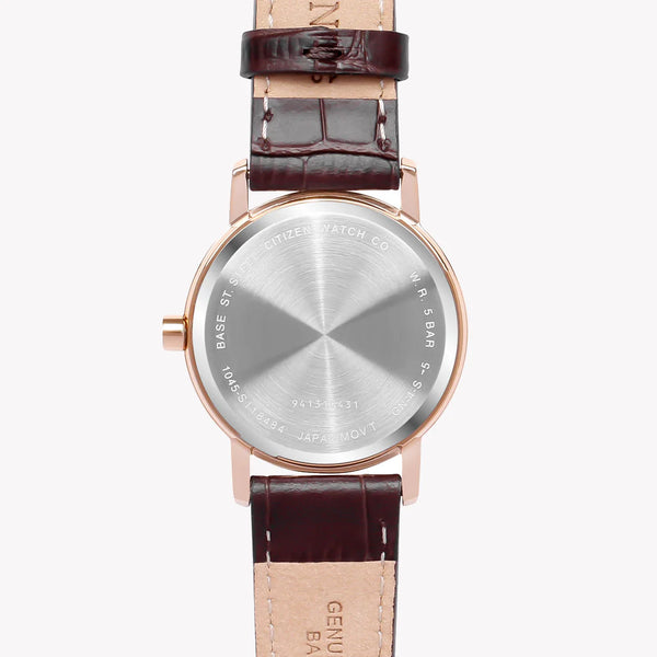 CITIZEN EQ9063-04D - ELEGANT TIMEPIECE FOR THE MODERN WOMAN: GOLD & WHITE, LEATHER BAND-i-Watch-5