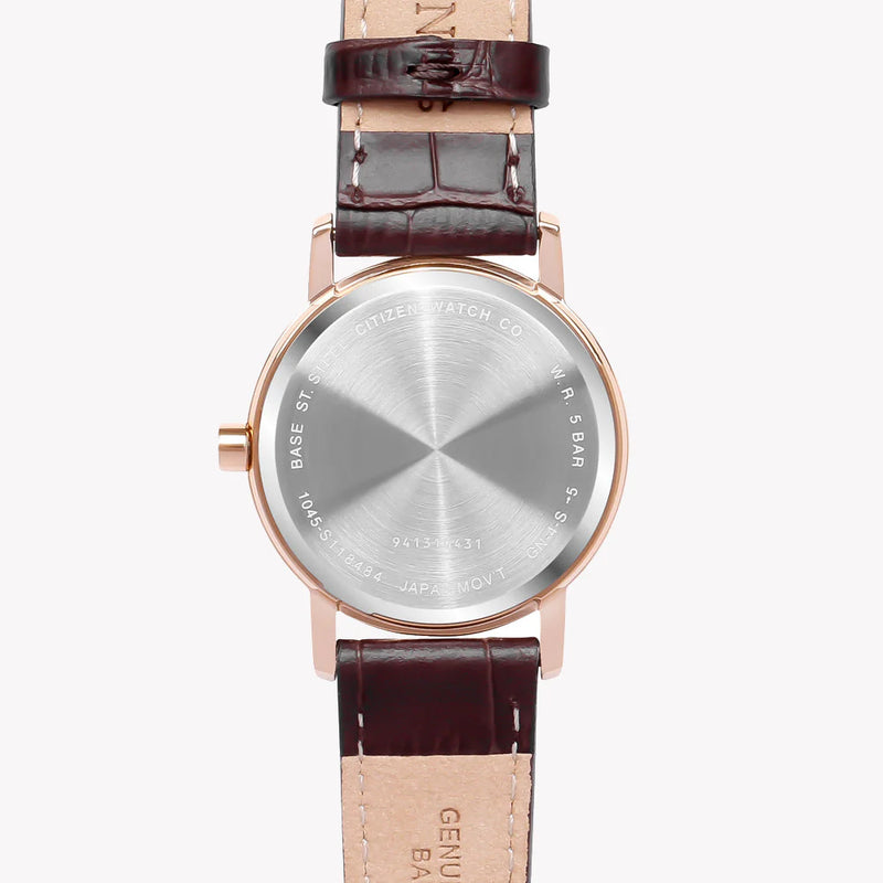 CITIZEN EQ9063-04D - ELEGANT TIMEPIECE FOR THE MODERN WOMAN: GOLD & WHITE, LEATHER BAND-i-Watch-5