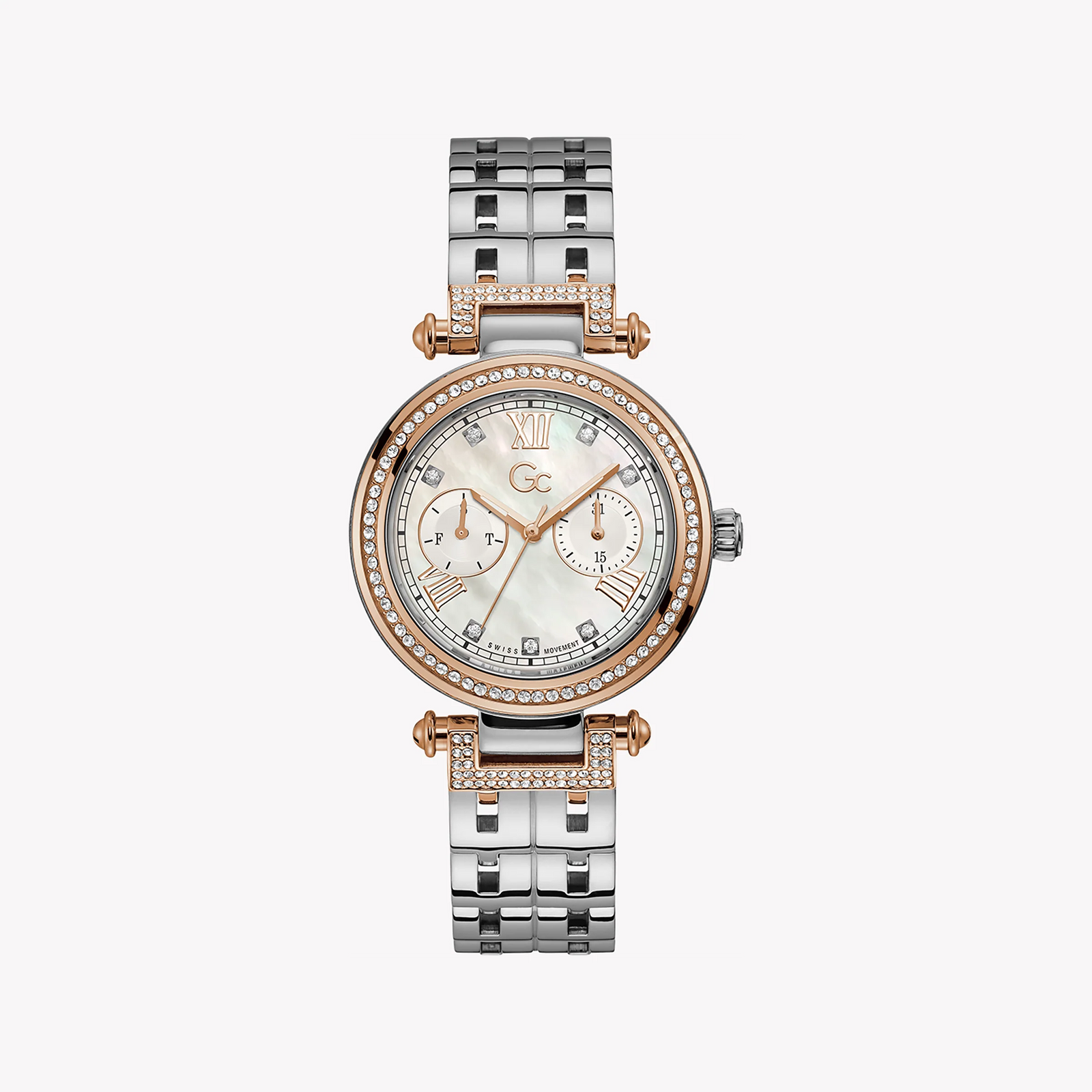 Guess Women's Rose Gold Watch, Silver Band | Y78003l1mf by i-watch
