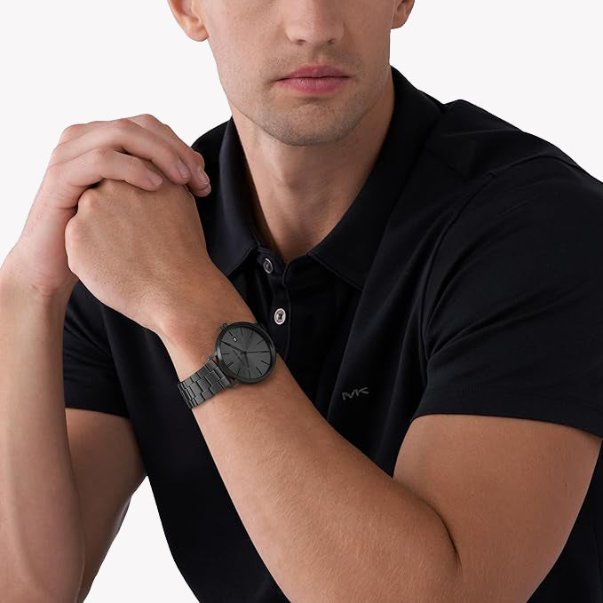 MICHAEL KORS MK9135 BOLD SOPHISTICATION - BLACK STAINLESS STEEL MEN'S WATCH-i-Watch-4