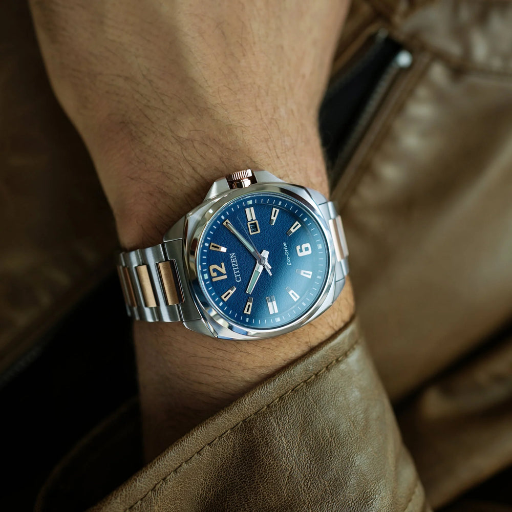 Citizen Aw1726-55l Bold Performance - Modern Men's Stainless Steel Watch With Blue Dial by i-watch