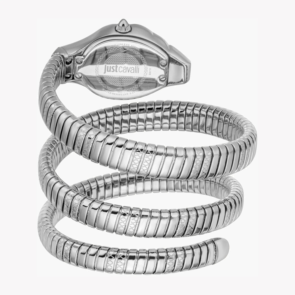 JUST CAVALLI Women's Watch with Silver Stainless Steel Case and Silver Stainless Steel Band-i-Watch-3