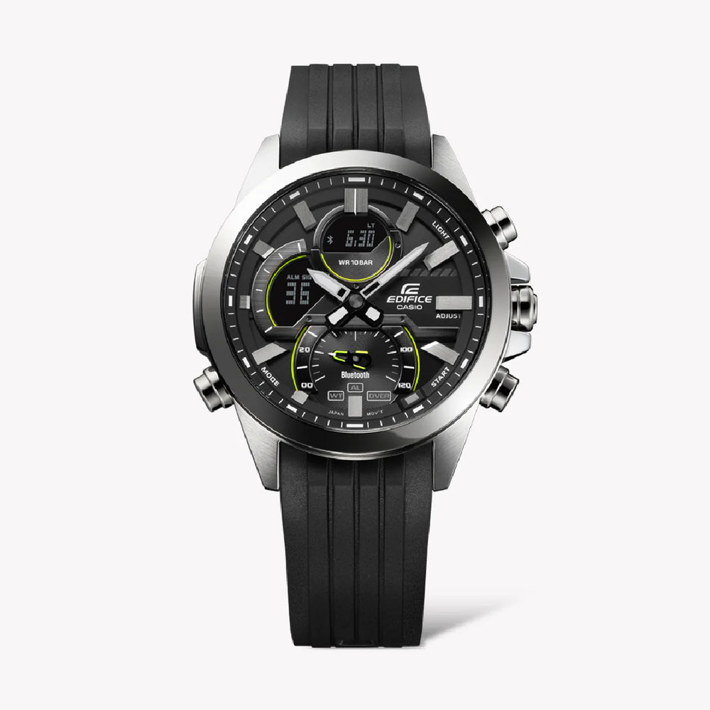 Casio Edifice Ecb-30p-1adf - Adventurer's Ultimate Timepiece For Men With Sleek Digital Dial & Smart Connectivity by i-watch