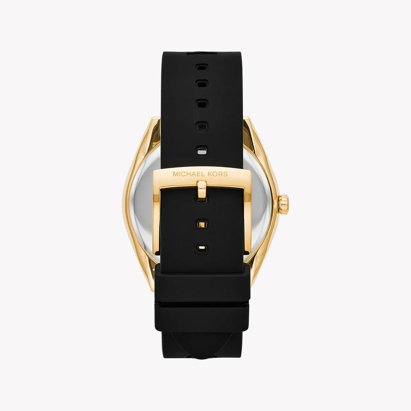 Michael Kors Men's Gold Watch, Black Silicone Band | Mk7313 by i-watch