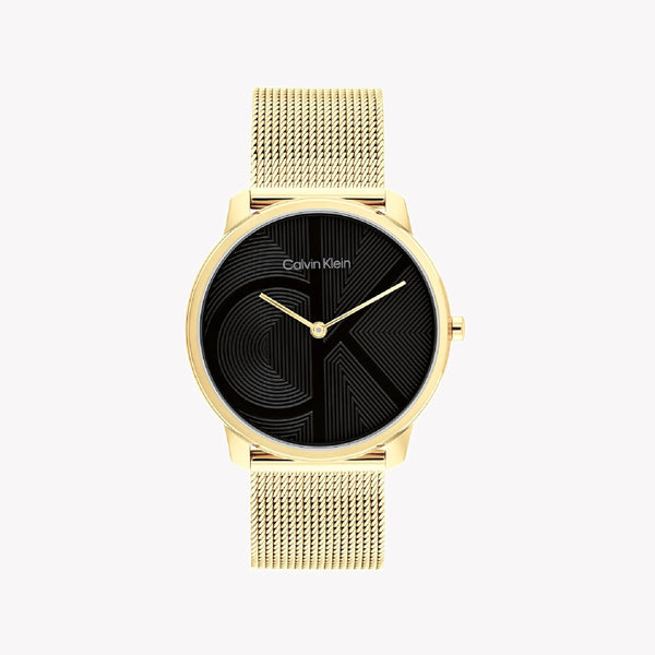 Ck Calvin Klein Women's Gold Stainless Steel Watch, Black Dial | Ck1l123m0012 by i-watch