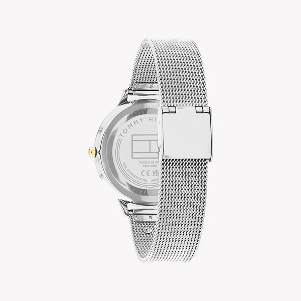 Tommy Hilfiger Women's Gold Stainless Steel Watch, Silver Band | 1685271 by i-watch