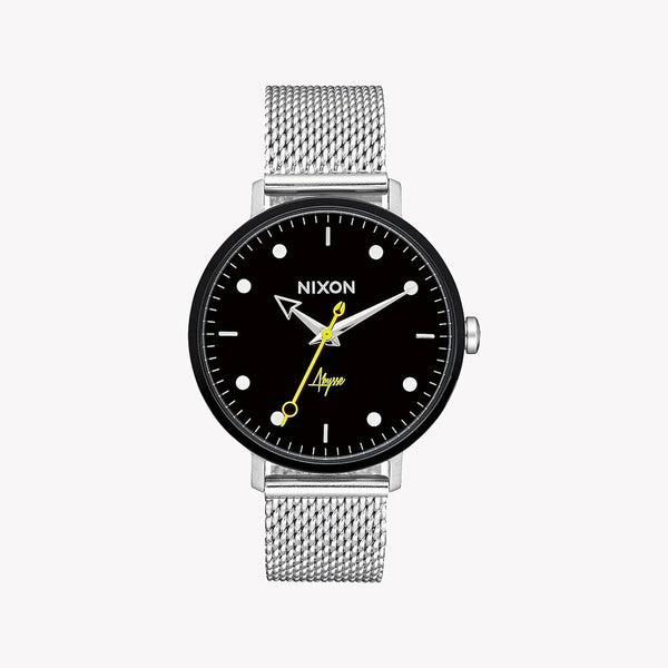 Nixon Women's Silver Stainless Steel Watch, Black Dial | A1238-2971 by i-watch