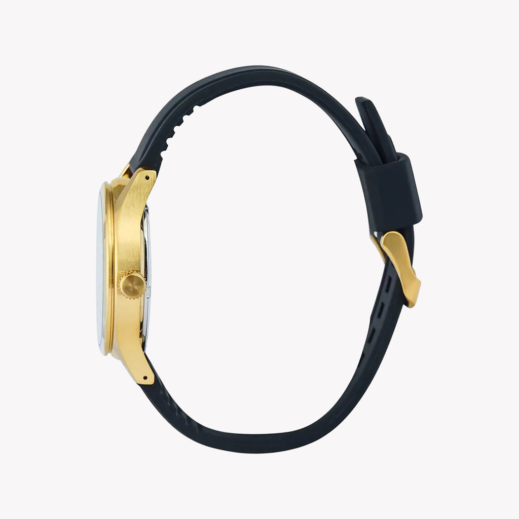 SEIKO SUR560P1 Men's Watch - Gold-Tone, Black Dial, Leather Band-i-Watch-2