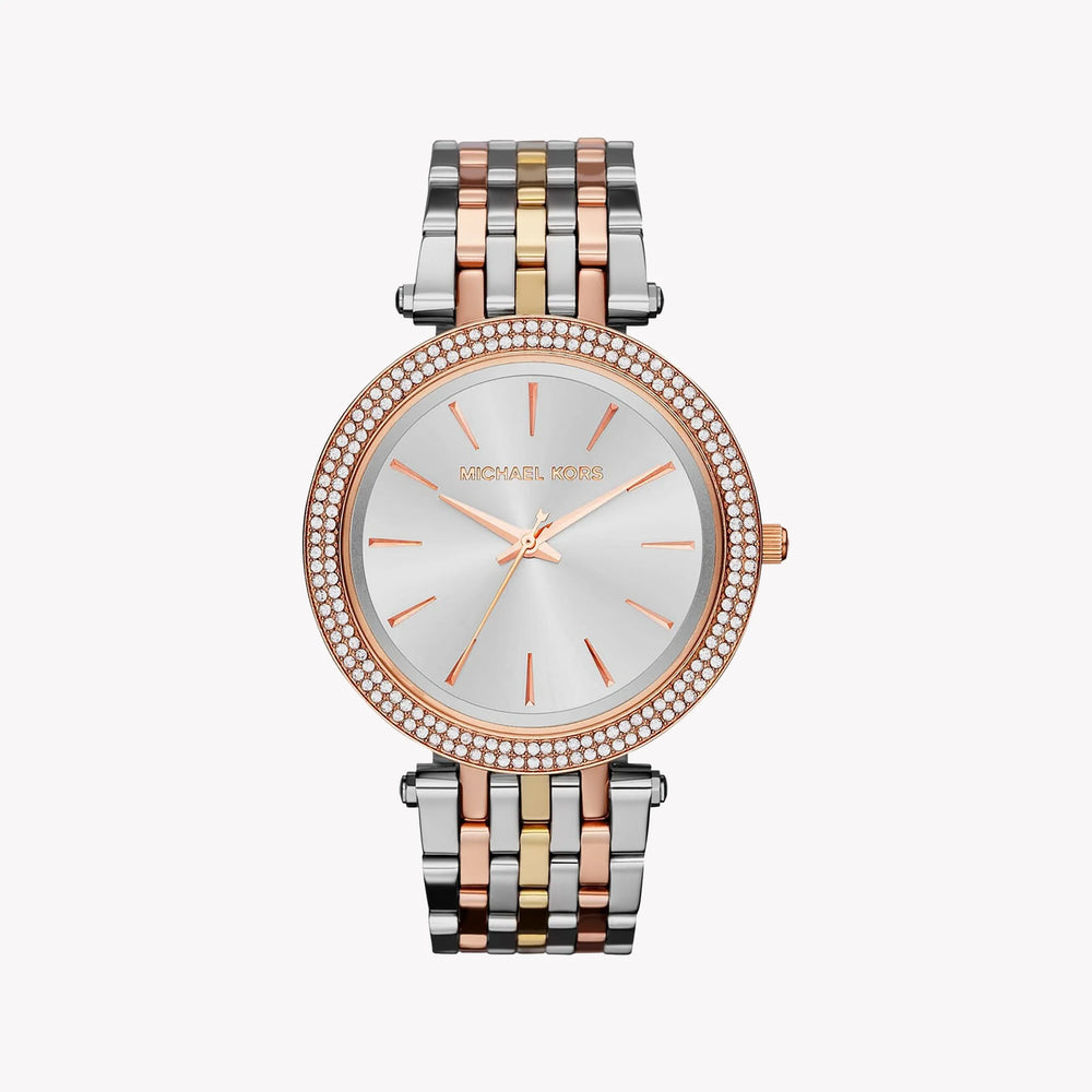 Michael Kors Women's Silver/Rose Gold Watch, Silver Dial | Mk3203 by i-watch