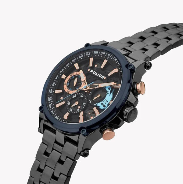 POLICE PEWJK2110841 - TIMELESS ELEGANCE IN RUGGED BLACK STAINLESS STEEL MEN'S WATCH-i-Watch-2