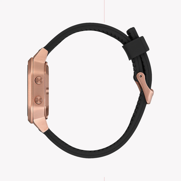 Nixon Women's Black Plastic Watch, Gold Rubber Band | A1211-1098 by i-watch