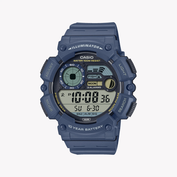 Casio Men's Blue Resin Watch, 100m Water Resistant | Ws-1500h-2avdf by i-watch