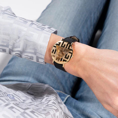 Guess Women's Gold Watch, Black Band | Gw0478l2 by i-watch