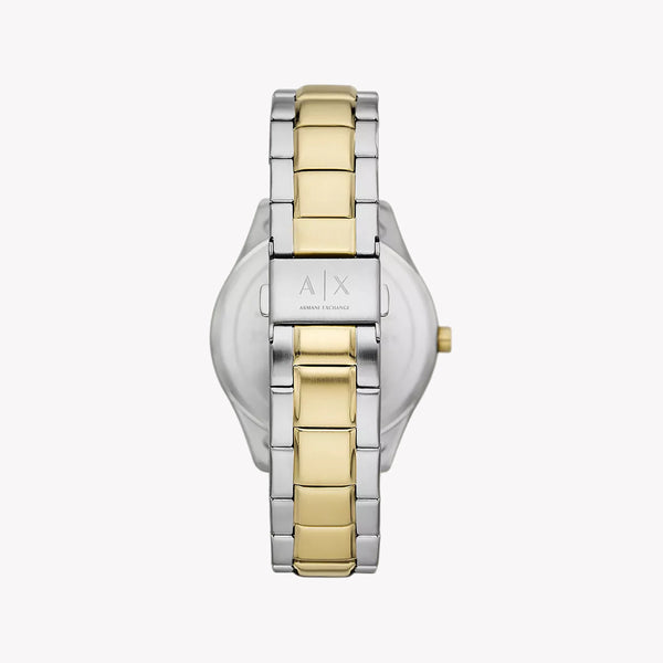 Armani Exchange Men's Silver-Gold Watch, Black Dial | Ax1865