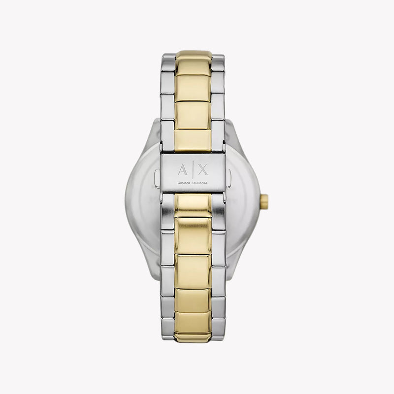 ARMANI EXCHANGE AX1865 - MODERN SOPHISTICATION MEN'S WATCH WITH SILVER-GOLD BAND & BOLD BLACK DIAL-i-Watch-3