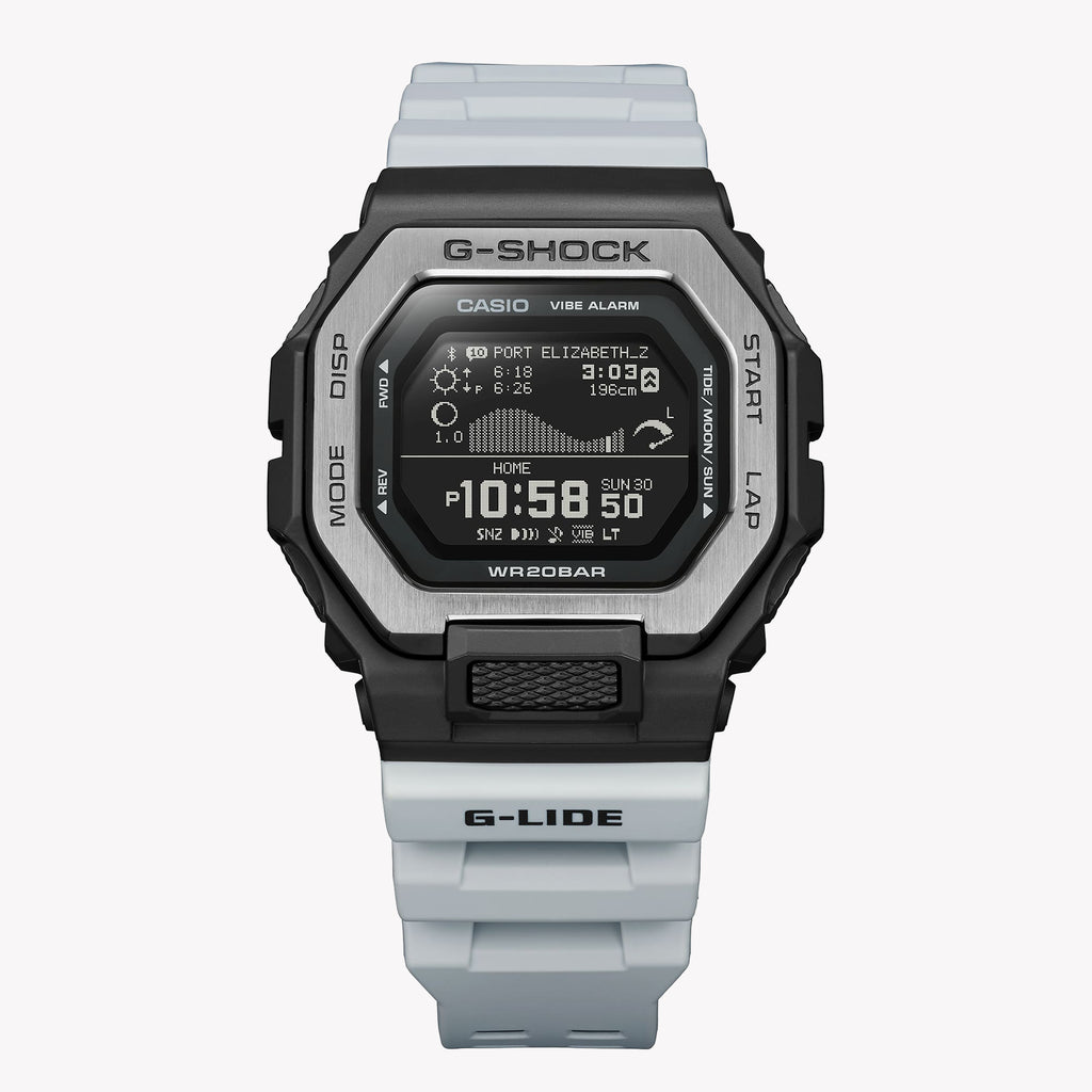 CASIO G-SHOCK GBX-100TT-8DR ELEMENTAL ADVENTURER - MEN'S WATCH WITH BLACK STAINLESS STEEL CASE AND WHITE BAND-i-Watch-3