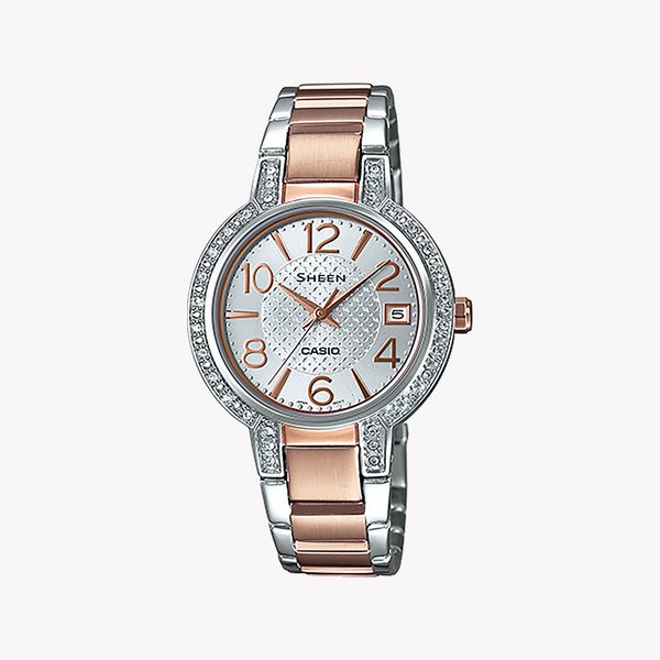 Casio She-4804sg-7audr Elegant Sporty Timepiece - Swarovski Accents & Rose Gold Band Women's Watch by i-watch