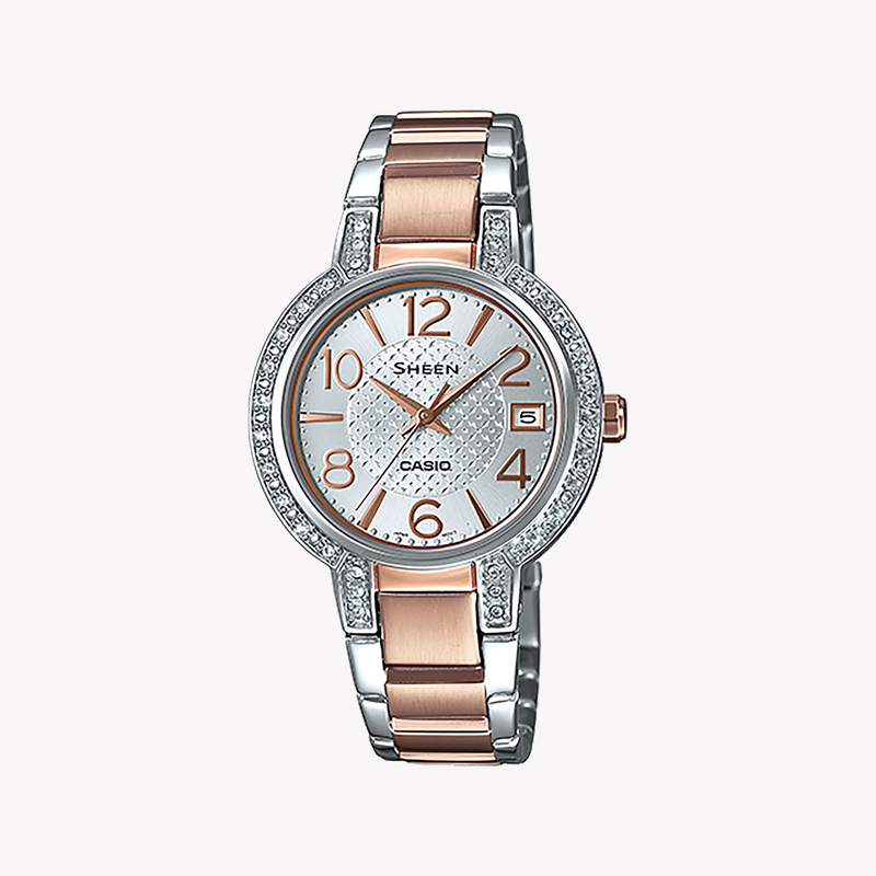 Casio She-4804sg-7audr Elegant Sporty Timepiece - Swarovski Accents & Rose Gold Band Women's Watch by i-watch