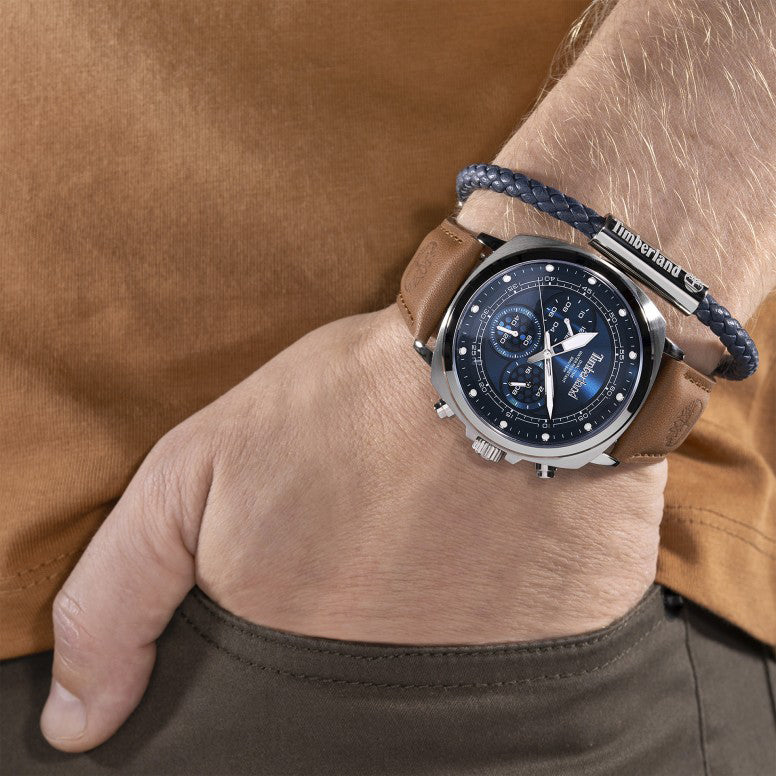 TIMBERLAND TDWGF0042001 RUGGED ELEGANCE - MEN'S WATCH WITH BROWN DIAL & LEATHER BAND-i-Watch-3