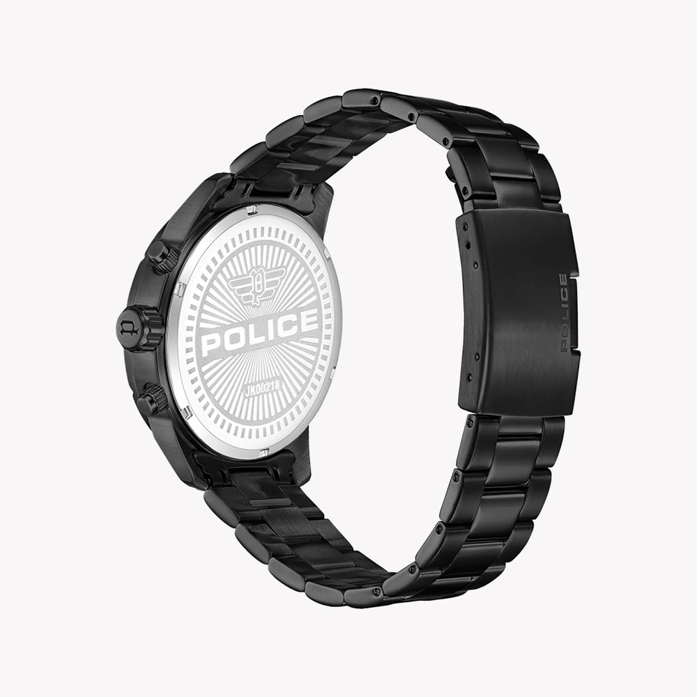 Police Men's Black Stainless Steel Watch, Multicolour Dial | Pewjk0021806 by i-watch