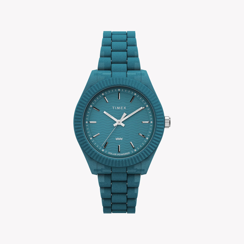 Timex Women's Ocean Blue Watch, Plastic Tide Material | T2p1958j by i-watch
