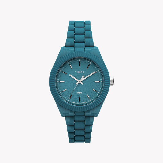 Timex Legacy Ocean Blue Gehäuse und Armband mit blauem Zifferblatt TW2W56400 Damenuhr