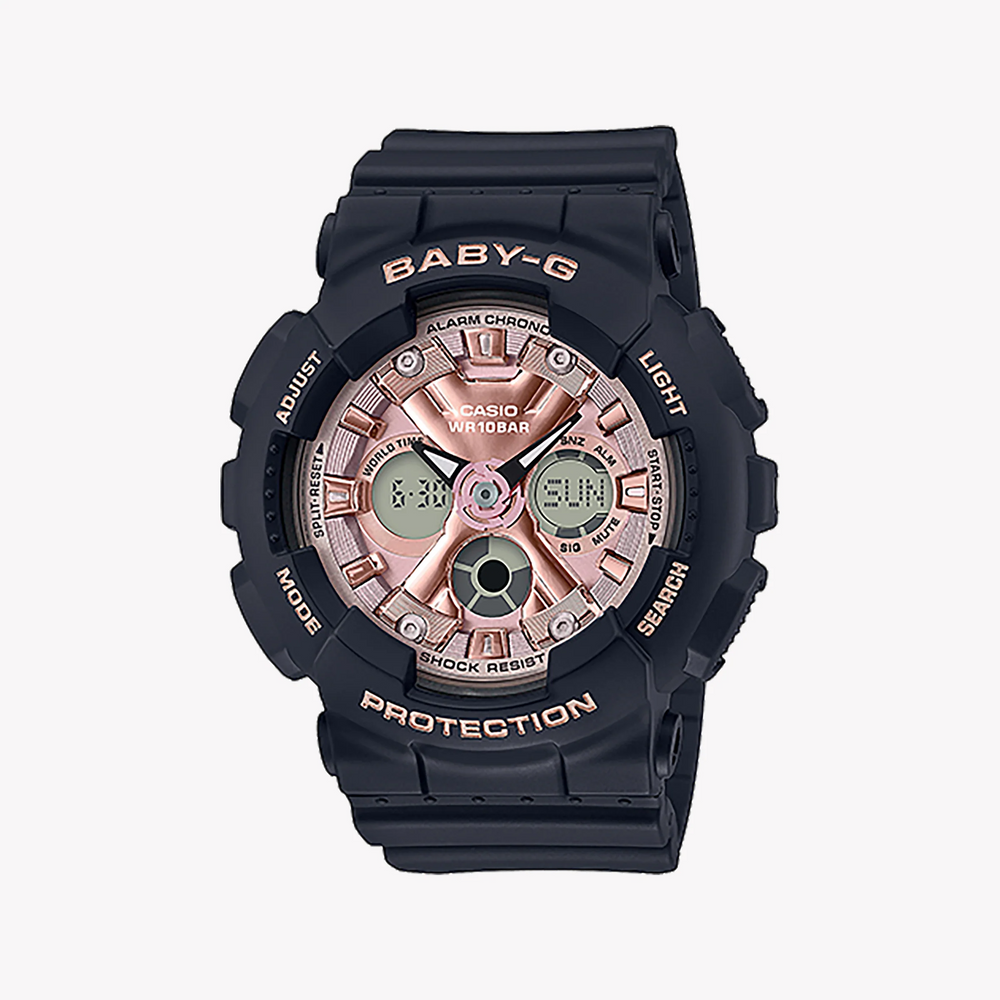 Ba-130-1a4dr Baby-G Adventure-Ready - Sporty Chic Women's Watch With Black Resin BAnd and Vibrant Accents by i-watch