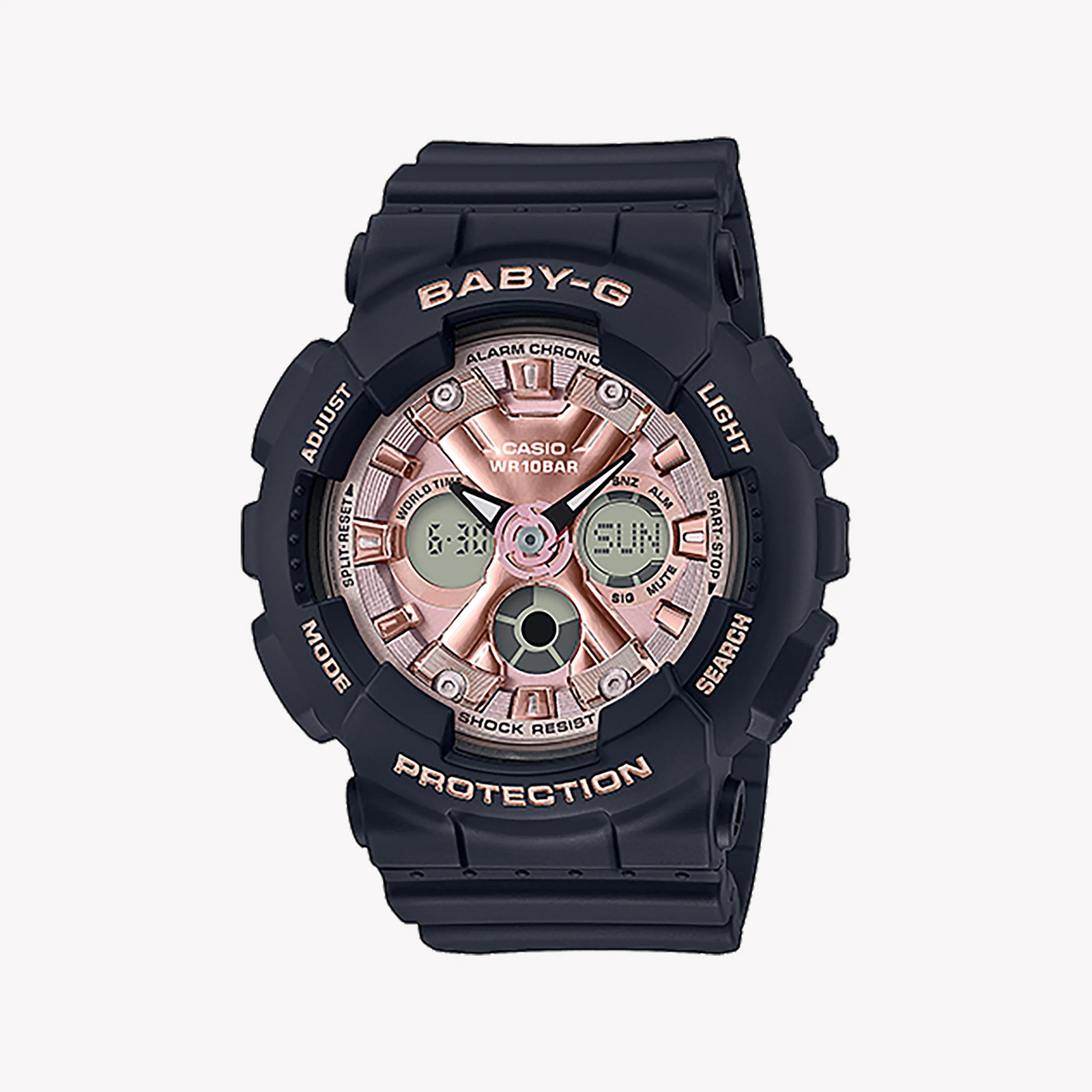 Ba-130-1a4dr Baby-G Adventure-Ready - Sporty Chic Women's Watch With Black Resin BAnd and Vibrant Accents by i-watch