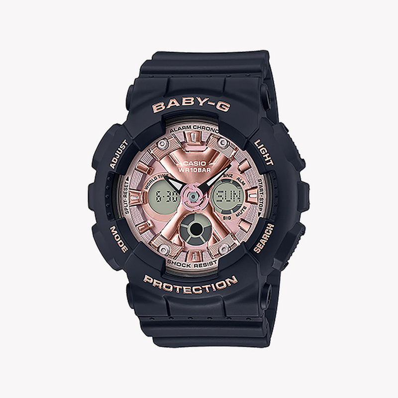 Ba-130-1a4dr Baby-G Adventure-Ready - Sporty Chic Women's Watch With Black Resin BAnd and Vibrant Accents by i-watch