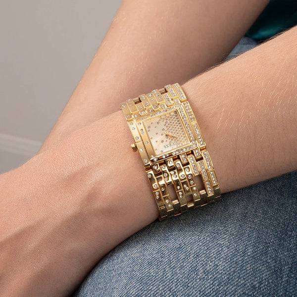 Guess Women's Gold Stainless Steel Watch, Gold Dial | Gw0441l2 by i-watch