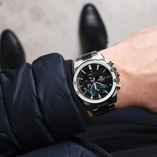 Casio Edifice Eqb-1000d-1adr - Rugged Elegance Men's Smart Watch With Bluetooth And Water Resistance by i-watch