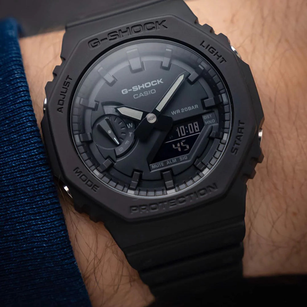 G-Shock Men's Black Resin Watch, Digital Dial | Ga-2100-1a1dr by i-watch