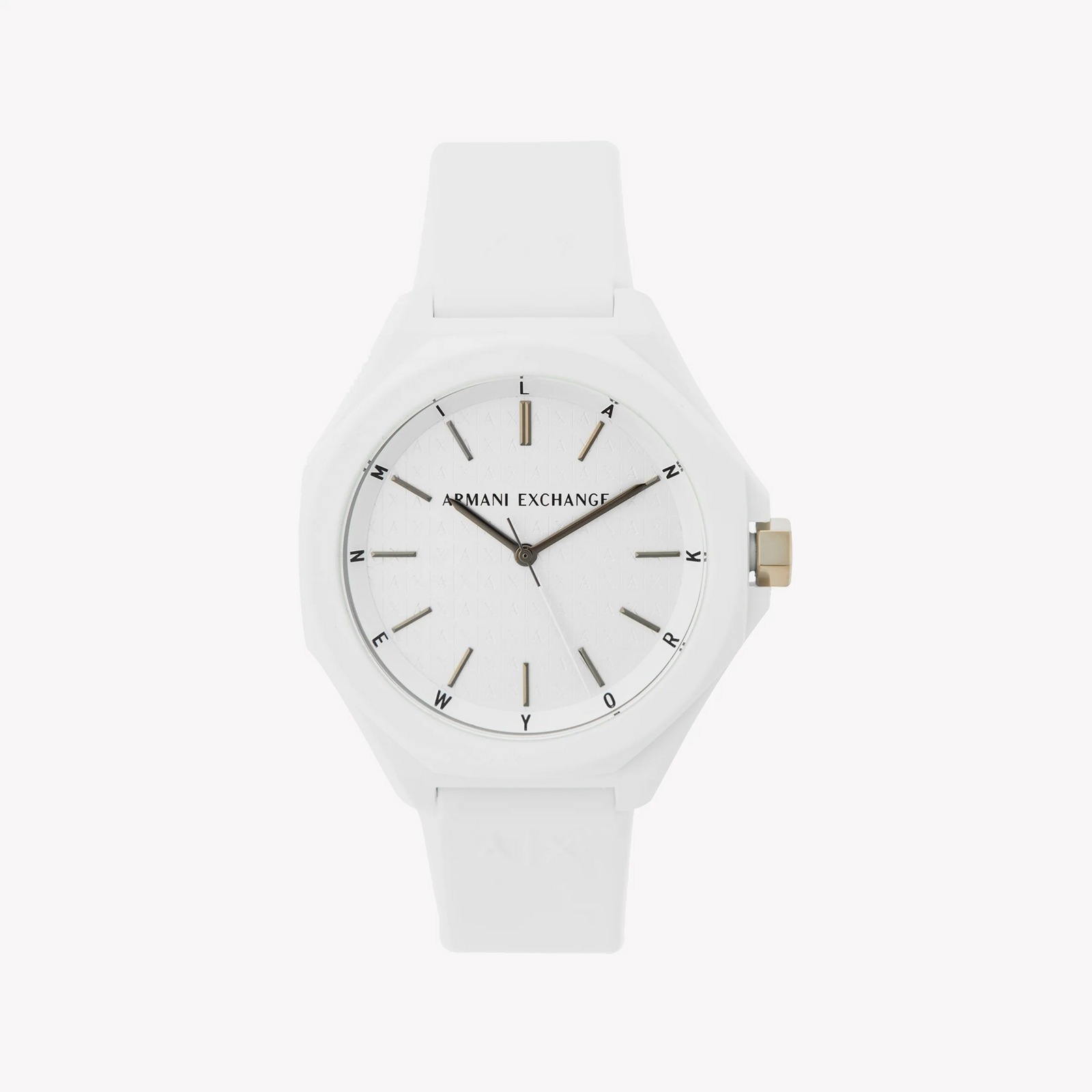 Armani Exchange Unisex White Silicone Watch, Nylon Case | Ax4602 by i-watch