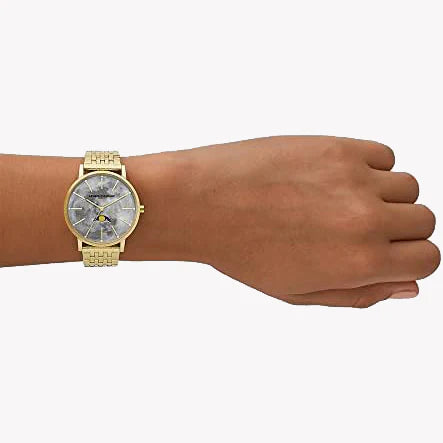 Armani Exchange Women's Gold Watch, Grey Dial | Ax5586