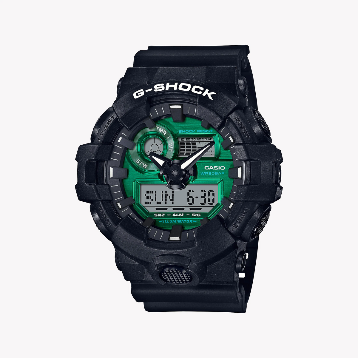 Casio G-Shock Ga-700mg-1adr - Rugged Black Resin Men's Watch With Digital Dial by i-watch