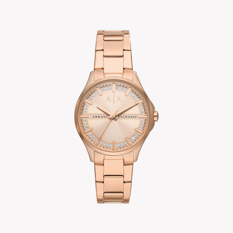 ARMANDI EXCHANGE AX5264 ROSE GOLD ELEGANCE - SOPHISTICATED WOMEN'S TIMEPIECE