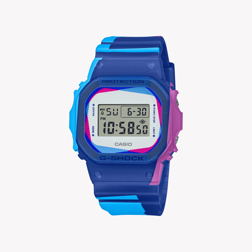 Casio G-Shock Men's Blue Resin Watch, Digital | Dwe-5600pr-2er by i-watch