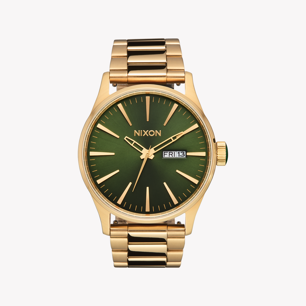 NIXON A356-1919 ADVENTURE TIMEPIECE - BOLD GOLD & STRIKING GREEN DIAL Men's Watch