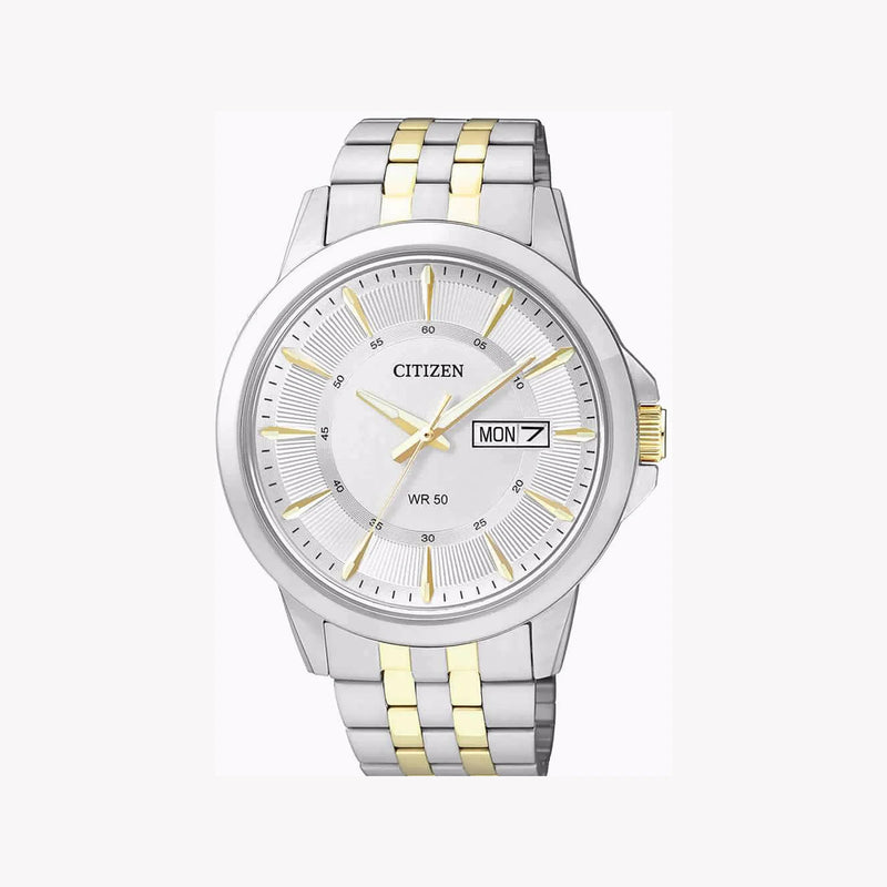 Citizen Men's Silver Stainless Steel, Gold Band | Bf2018-52a by i-watch