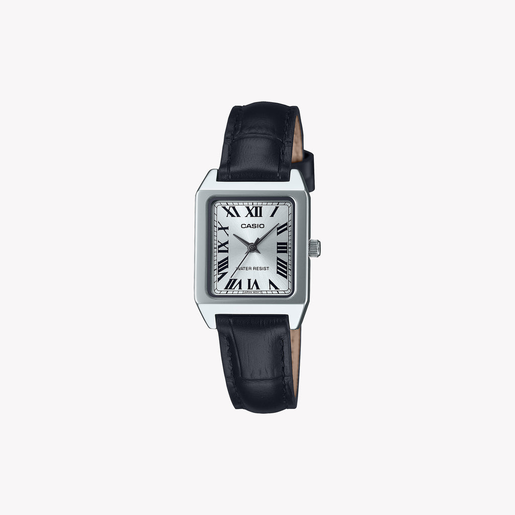 LTP-B150L-7B1EF - ELEGANCE REDEFINED: Timeless Women's Watch with Stylish Leather Strap & Refined Design