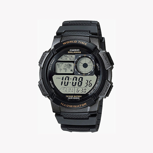 Casio Men's Black Resin Watch, 48mm | Ae-1000w-1avdf by i-watch