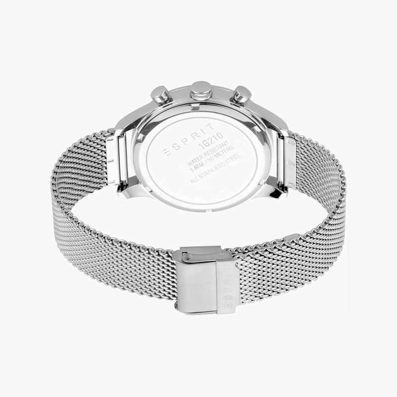 Esprit Men's Silver Stainless Steel Watch, Silver Dial | Es1g210m0055 by i-watch
