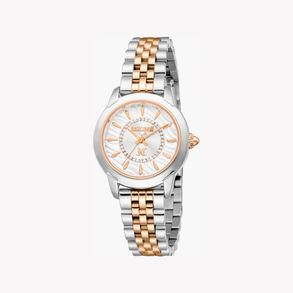 Just Cavalli Women's Two-Tone Watch, Silver Dial | Jc1l333m0065 by i-watch