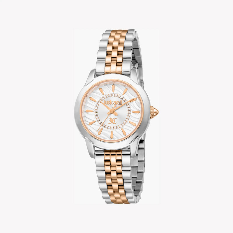 Just Cavalli Women's Two-Tone Watch, Silver Dial | Jc1l333m0065 by i-watch