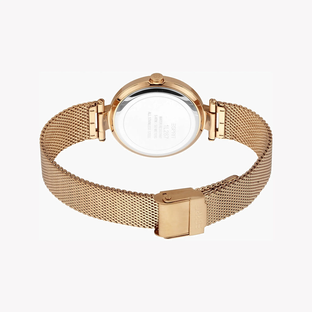 ESPRIT Women's Watch with Rose Gold Stainless Steel Case and Rose Gold Stainless Steel Band-i-Watch-3