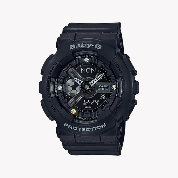 Ba-135dd-1adr Baby-G - Stylishly Tough Sporty Women's Watch With Black Resin Band & Digital Dial by i-watch