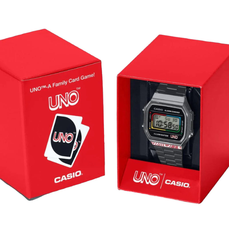 Casio Unisex Gray Resin, Stainless Steel | A168weuc-1adr by i-watch