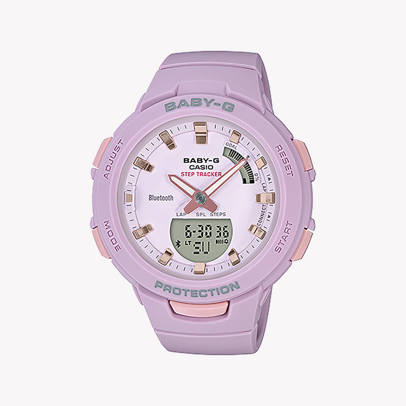 Bsa-B100-4a2dr Baby-G - Pink Power Play Women's Sporty Chic Watch For Active Adventures by i-watch