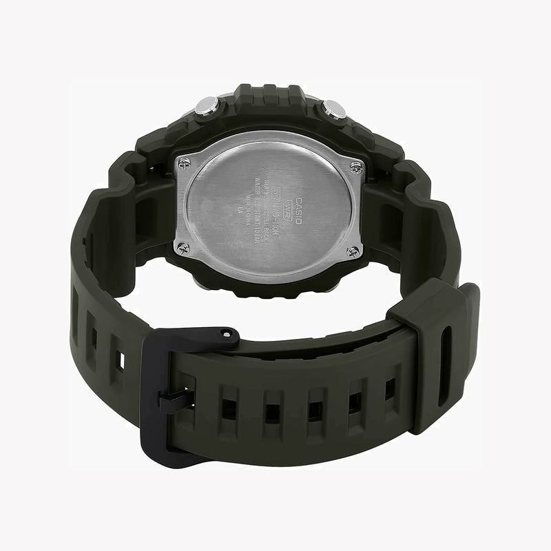 Casio Men's Green Resin Watch, Digital Dial | Mwd-110h-3avdf by i-watch