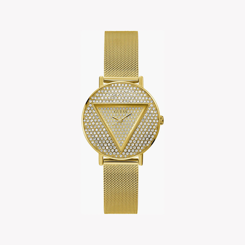 Guess Women's Gold Stainless Steel Watch, Gold Dial | Gw0477l2 by i-watch